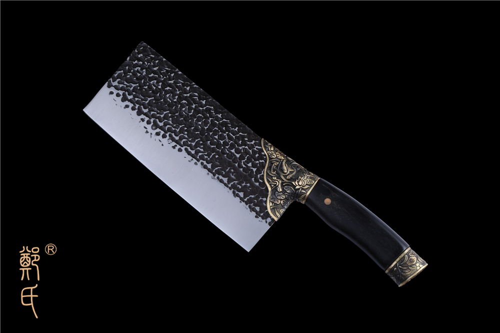 Lotus pond moonlight Hammer pattern slicing knife