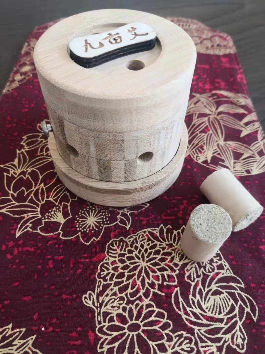 楠竹圓灸盒
