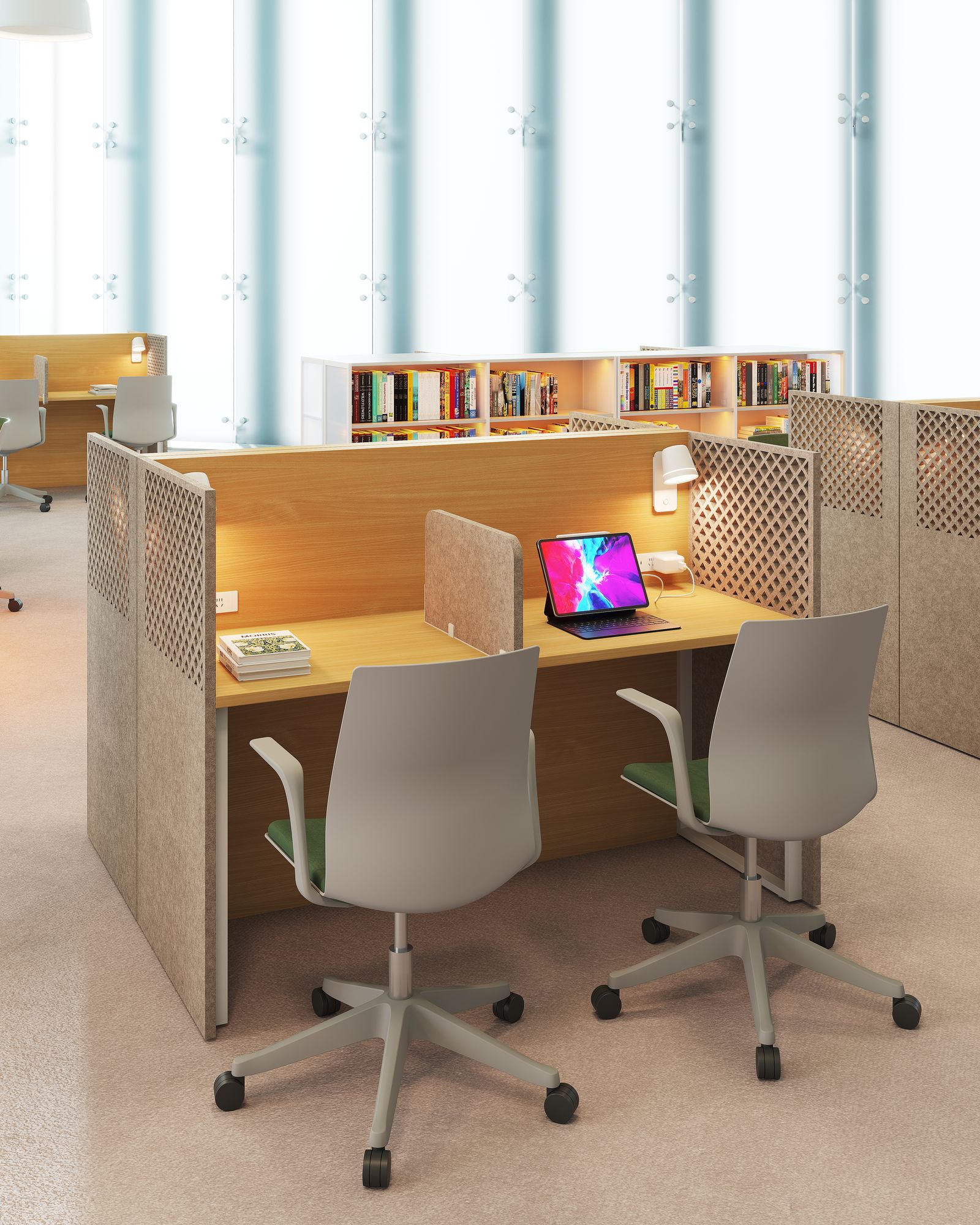 Osca Reading Table&Mignon Reading Sofa