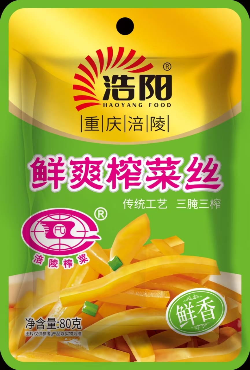 80g鲜爽榨菜丝 1*50包