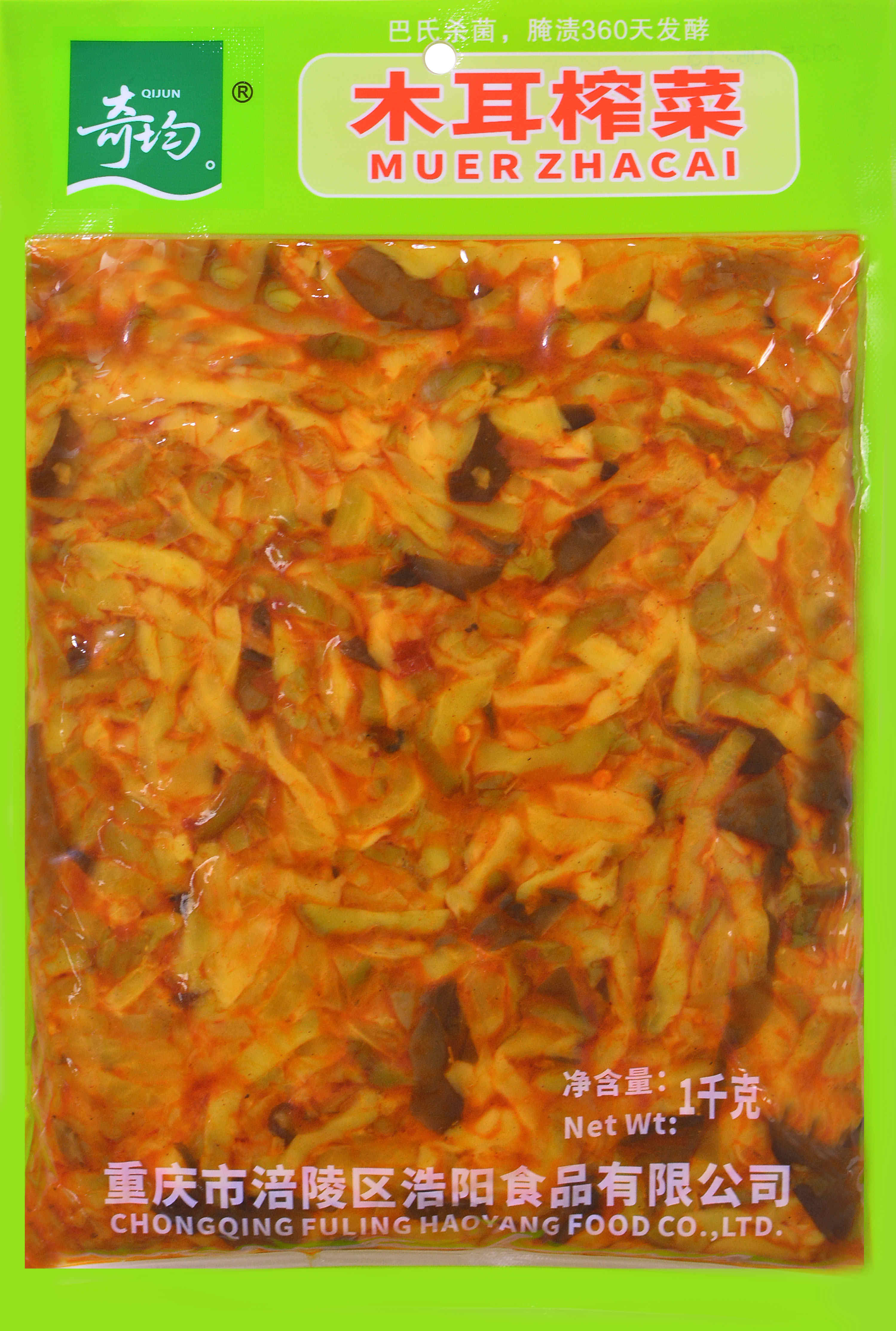 1000g木耳榨菜 1*10包/箱