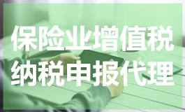 保险业增值税纳税申报代理