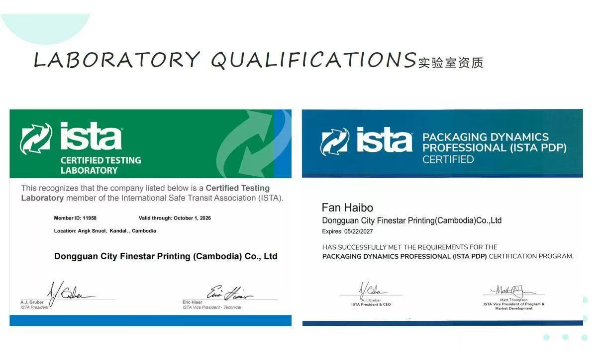 Finestar Lab Achieves Cambodia’s First ISTA Certification