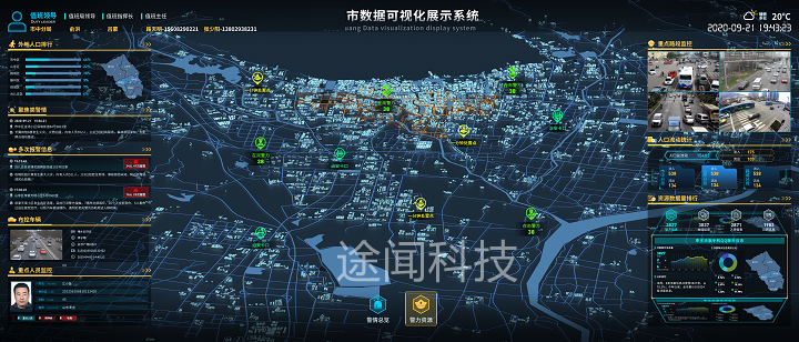 城市应急数据三维可视化平台