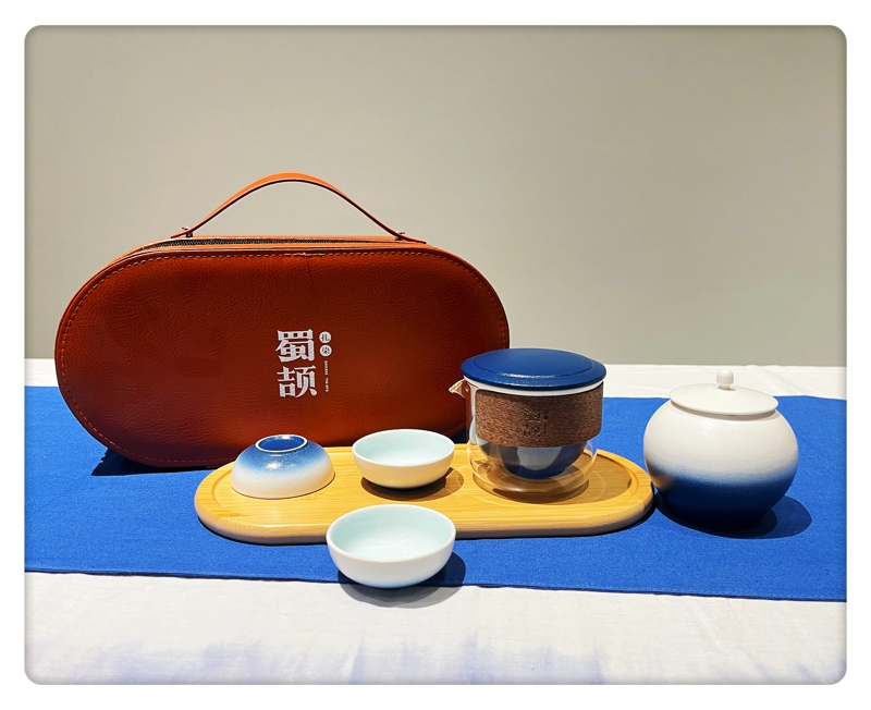 扎染旅行茶具