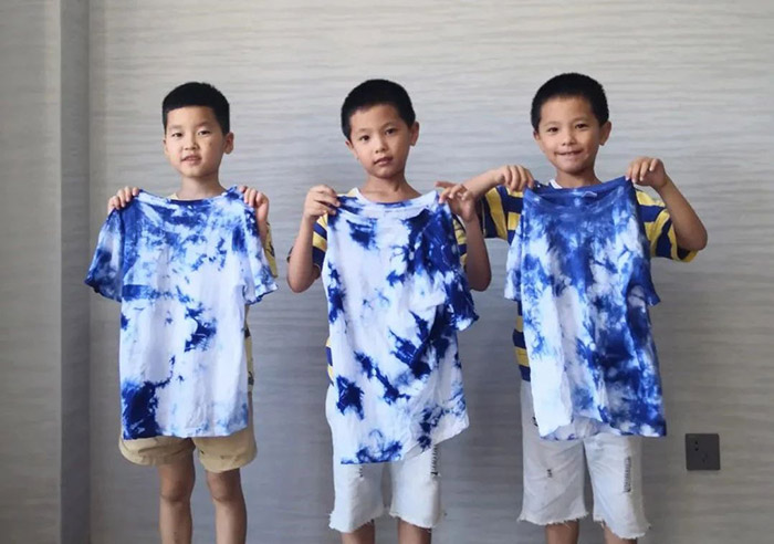 自己染的T恤美美哒