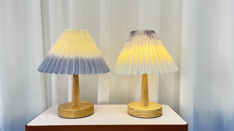 扎染百褶床头灯