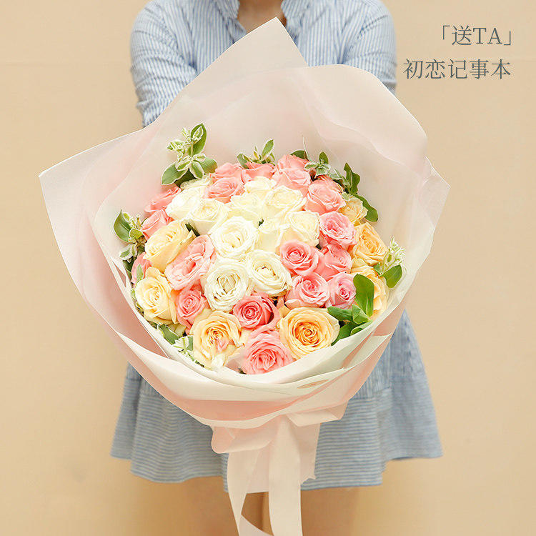 【同城33朵玫瑰定制款 】世界之恋❤️33枝玫瑰系列|女友闺蜜朋友父母生日礼物七夕情人节祝福礼品