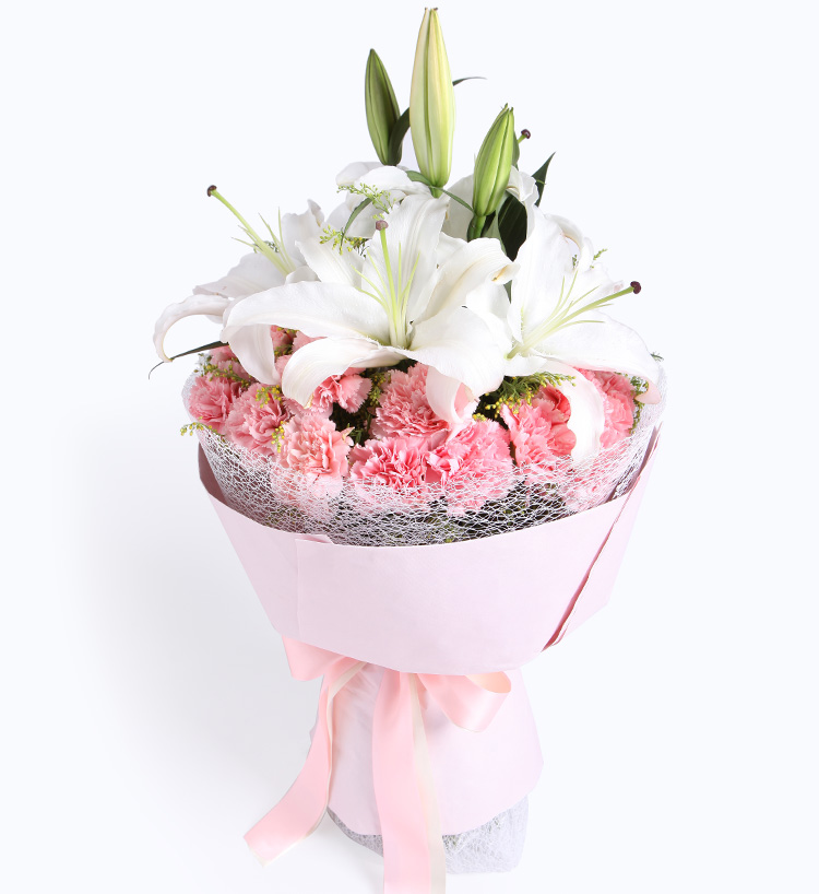 【母亲节定制A款礼品花】专为女神订制的节日鲜花，此刻她只属于你