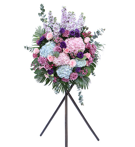 开业花篮A款--三角花架奢华款开业花篮、庆典花篮