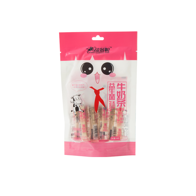 益生菌牛奶条     （战备粮 袋装 有小包装） 100克 蔓越莓果粒