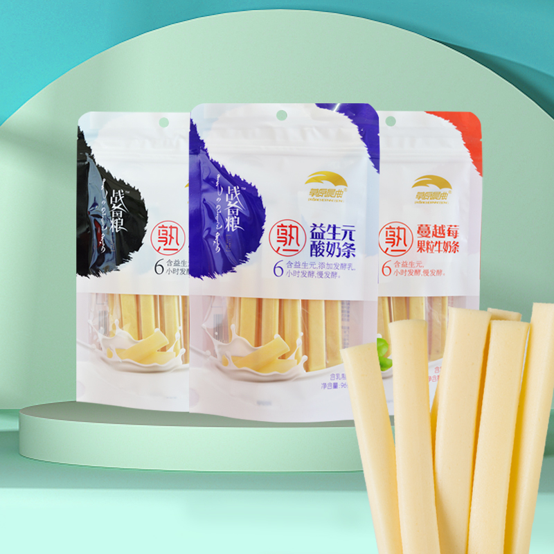 草原晨曲益生菌奶条96g原味酸奶味蔓越莓味
