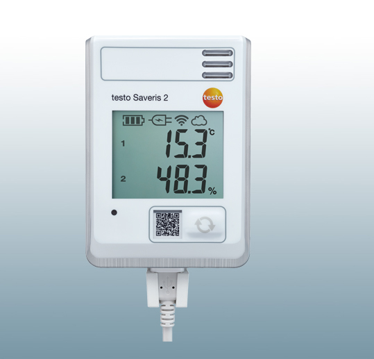 testo saveris 2-H1 無線數(shù)據(jù)記錄儀：帶顯示，內(nèi)置溫度濕度探頭