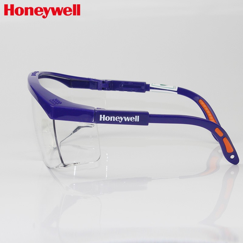 霍尼韦尔（Honeywell）100100 S200A系列蓝框透明镜片 防风沙防雾 防刮擦防尘防护眼镜