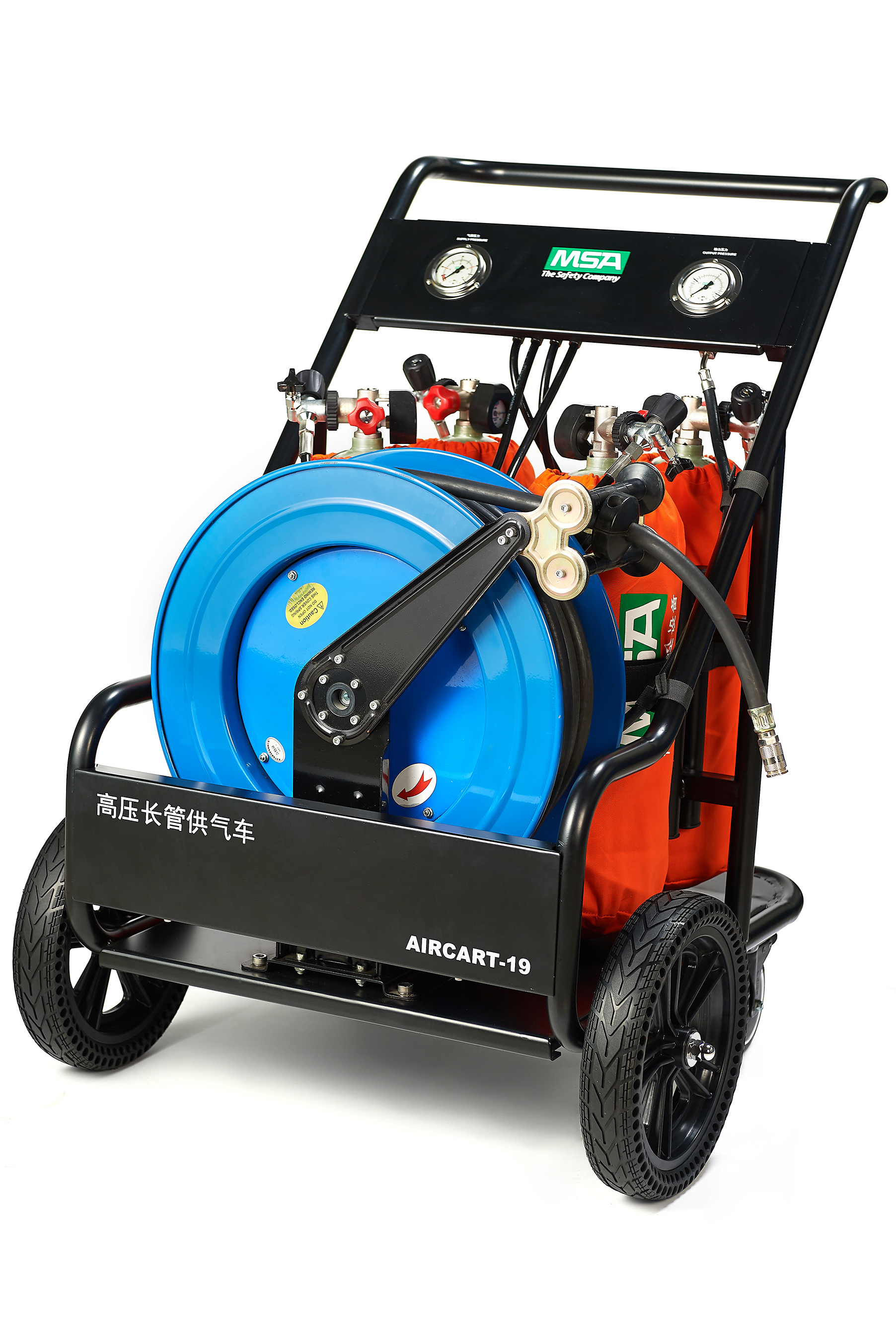 MSA梅思安10222592 移动供气装置25m长管/4x6.8L BTIC气瓶/2x15米长管/2xUE面罩