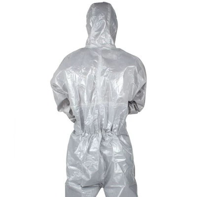3M 灰色带帽连体防护服 4570