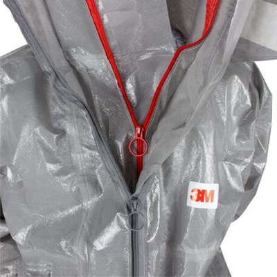 3M 灰色带帽连体防护服 4570