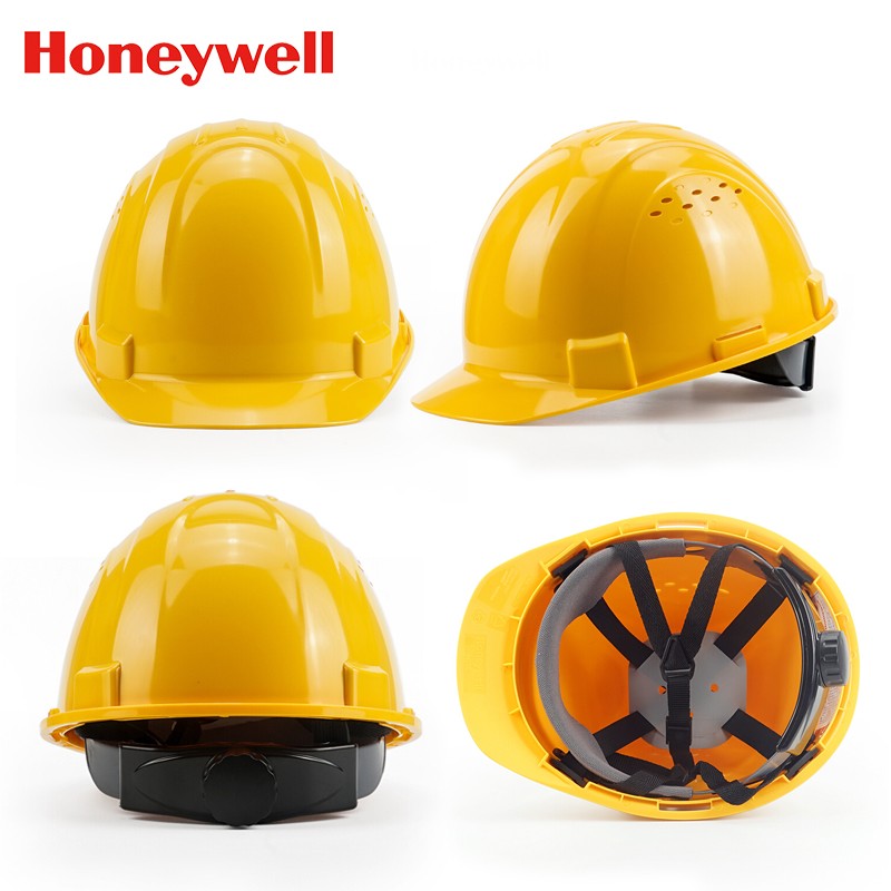 霍尼韦尔（Honeywell）H99RA102S黄色ABS带透气孔安全帽工地建筑工程电力施工业防砸抗冲击符合国标
