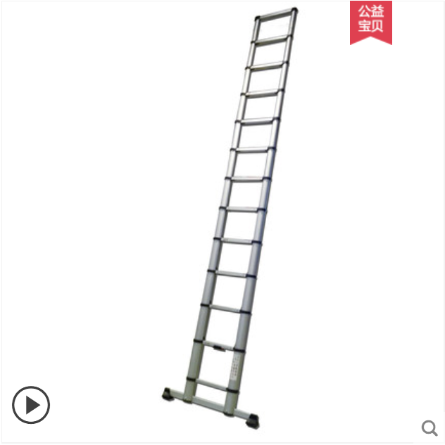 稳耐 BL11-1梯子铝合金伸缩梯3.2米竹节梯电力电信工业梯工程爬梯