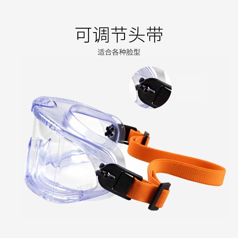 霍尼韦尔 /Honeywell 1006193 防冲击眼罩布质头带透明镜片防雾防刮擦