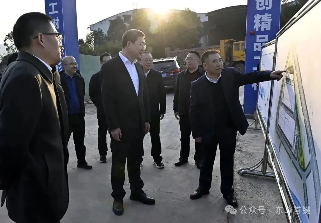 涪陵区委书记王志杰带队深入东峰首键项目现场办公