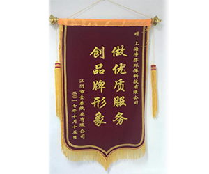 <div style="text-align:center;">
	江苏某项目因成功产泥实现赢利而送来锦旗
</div>