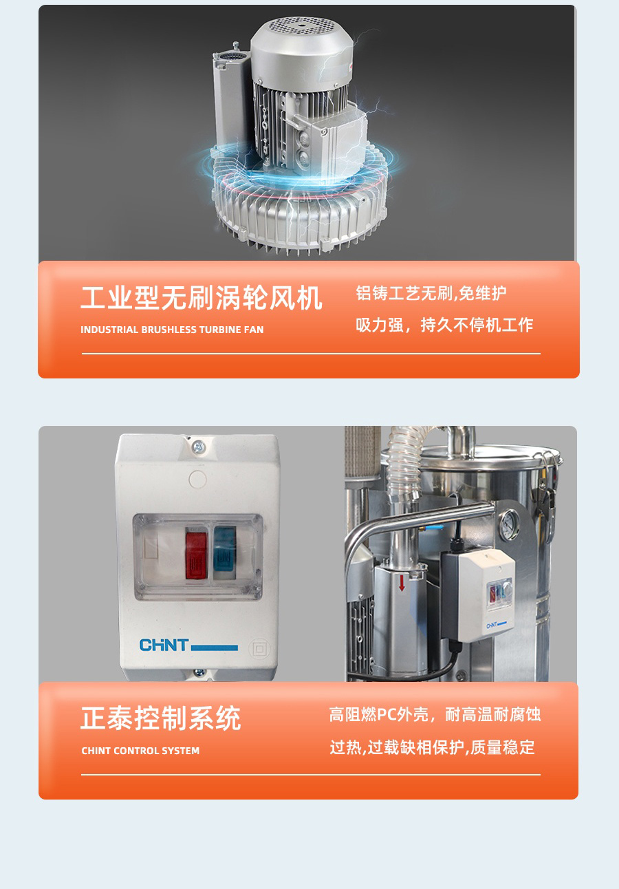 长淮CH-G303固定式配套吸尘器细节
