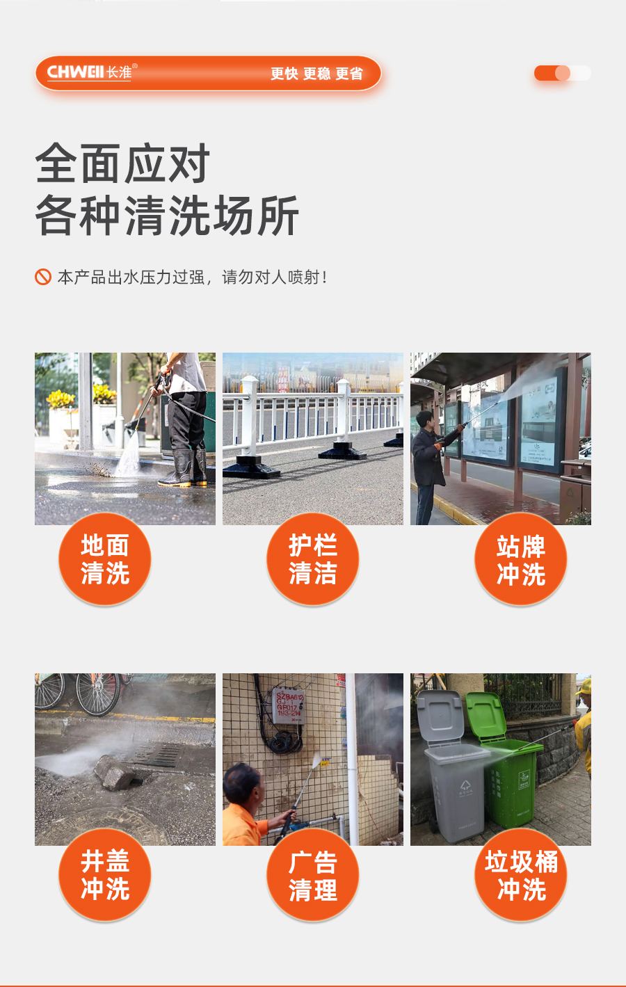 长淮CH-SLC2515二合一高压冲洗车使用场所