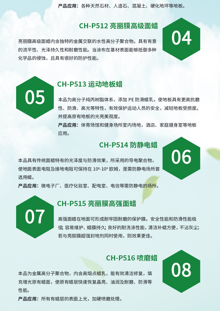 长淮弹性地材清洁剂
