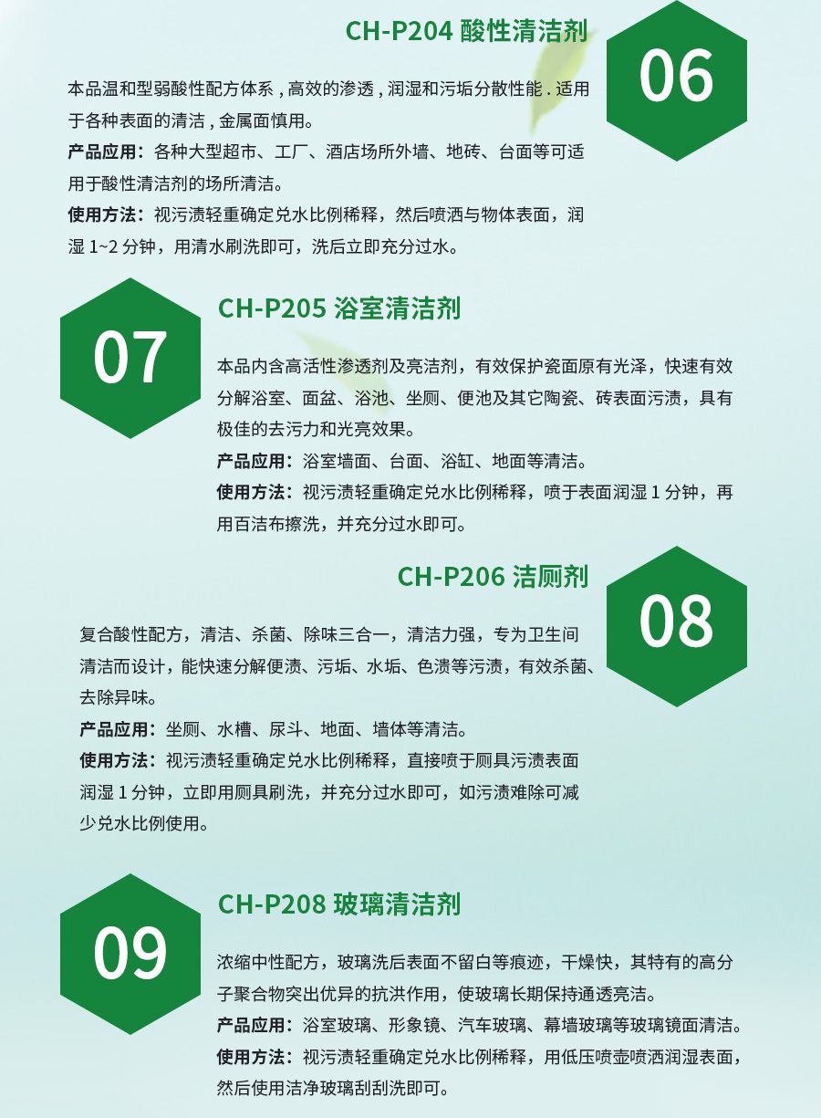 长淮清洁剂