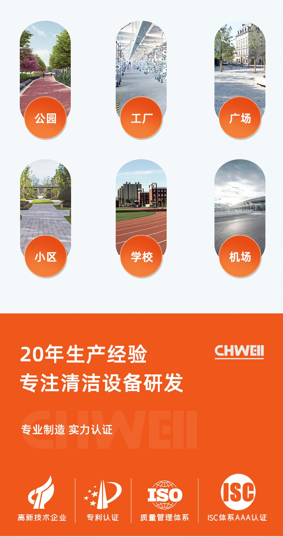 长淮CH-S1300中小型驾驶式扫地机使用场所