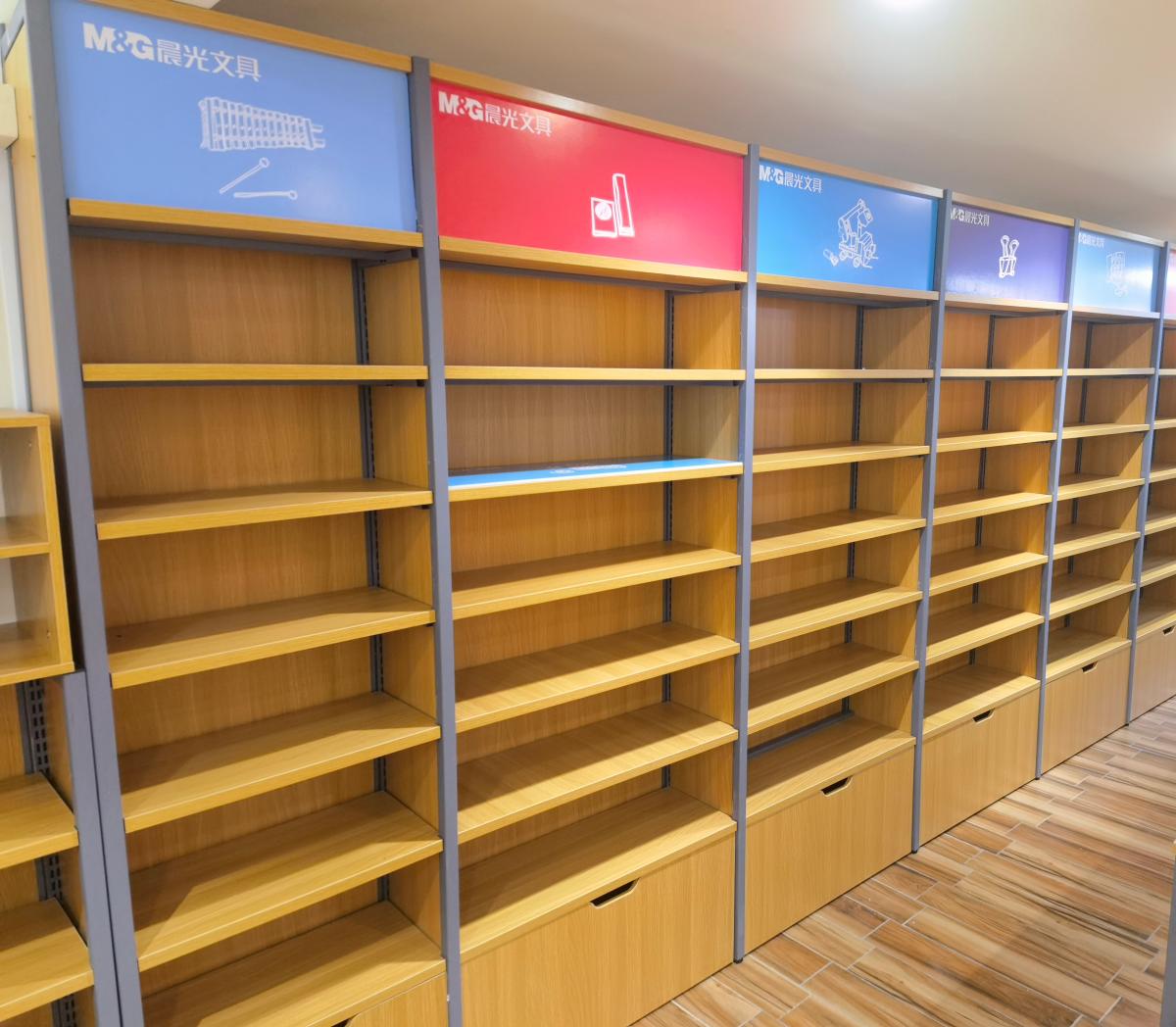 文具店货架—钢木结构