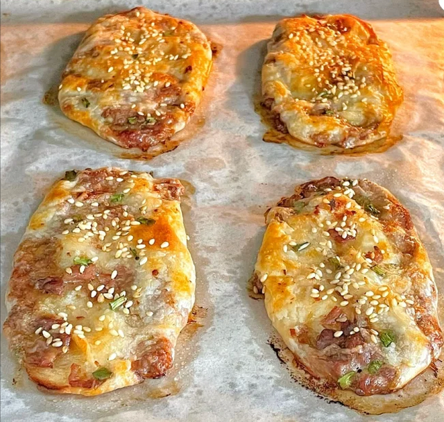 免揉面「鲜肉锅盔」酥到掉渣，一口沦陷！