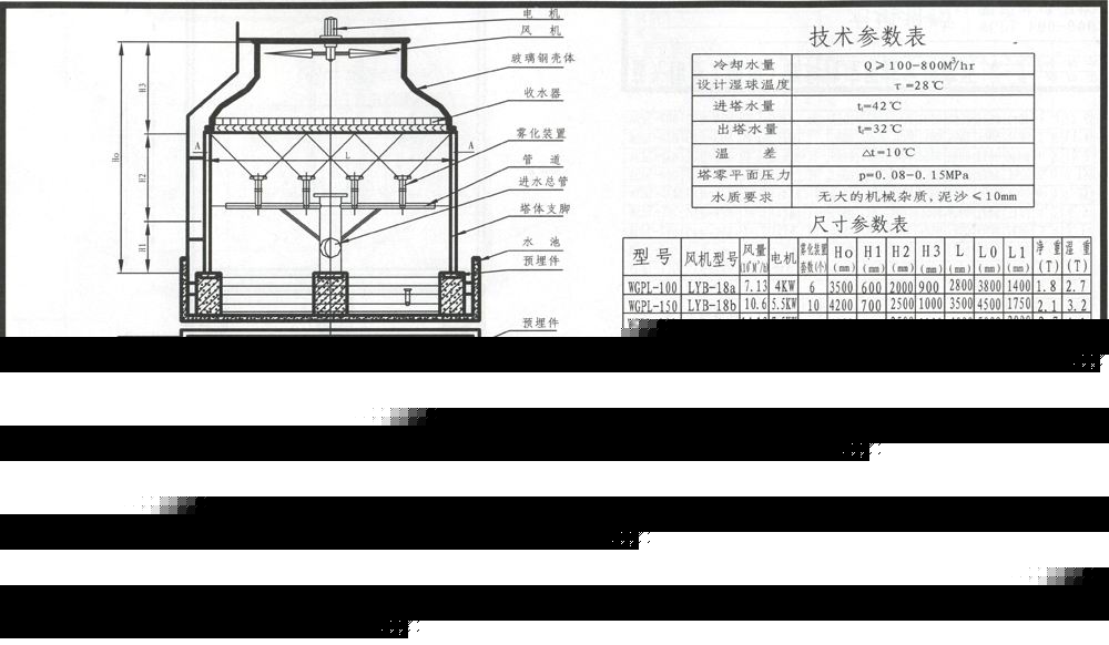 中温型方型塔