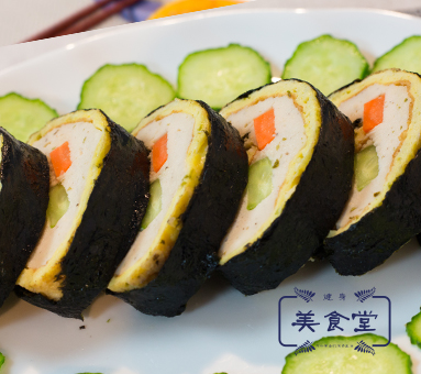 【健身美食堂】鸡胸肉海苔蛋卷