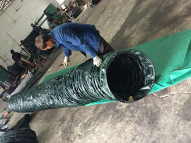 负压矿井阻燃风筒