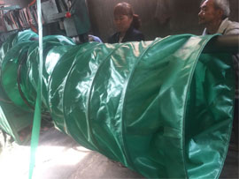 煤矿负压骨架导风筒