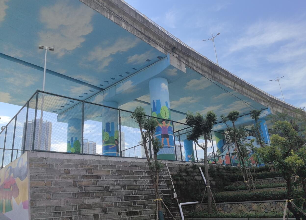 涪陵乌江码头乌杨树休闲公园彩绘画项目由重庆伊辰涂料有限公司供应涂料