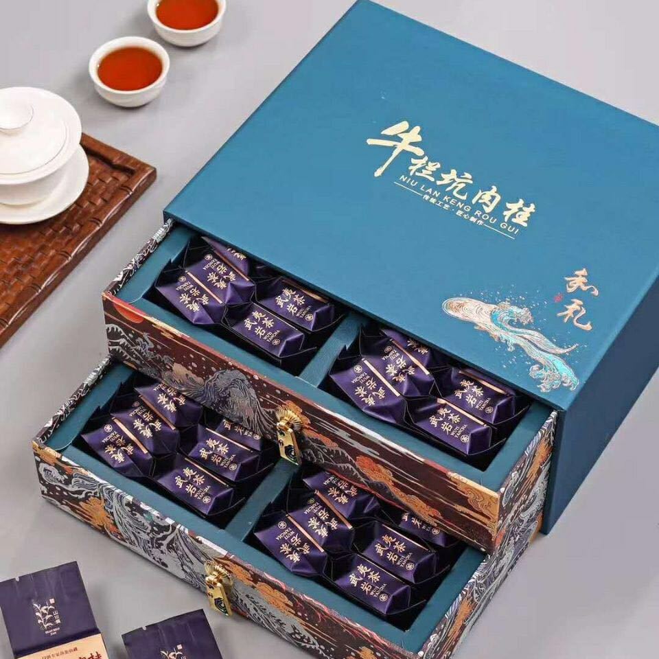 大红袍茶叶花果香肉桂散装碳焙高档礼盒装