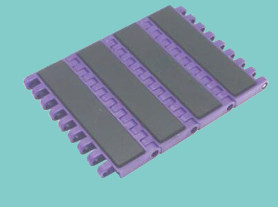 ZY2000FTR Pitch 25.4mm flat top modular belts with rubber friction top