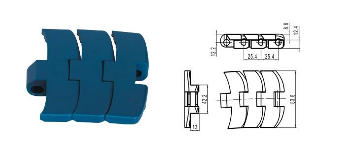 1060 heavy load flat top conveyor chains 