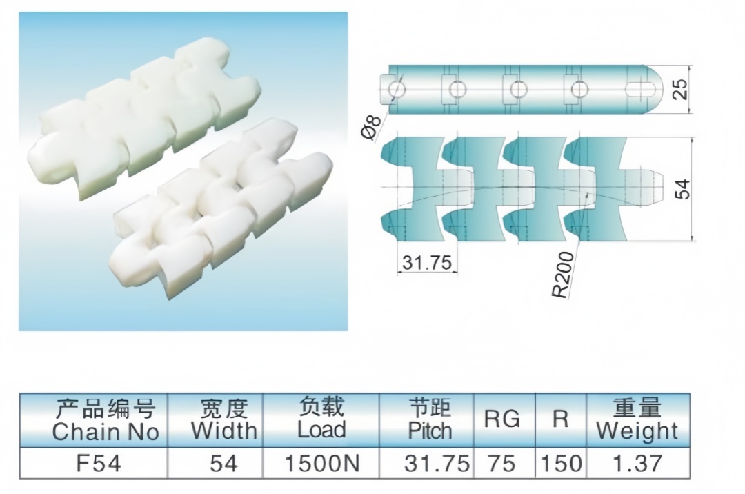 F54 TETRA PAK CHAINS