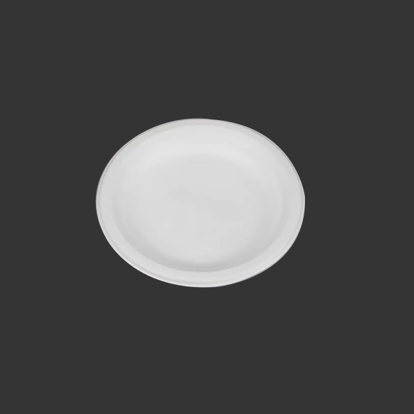 7'' Biodegradable Sugarcane Bagasse Round Plates