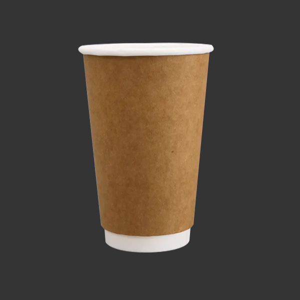 20oz waterproof Coating Double Wall Kraft Coffee Cups