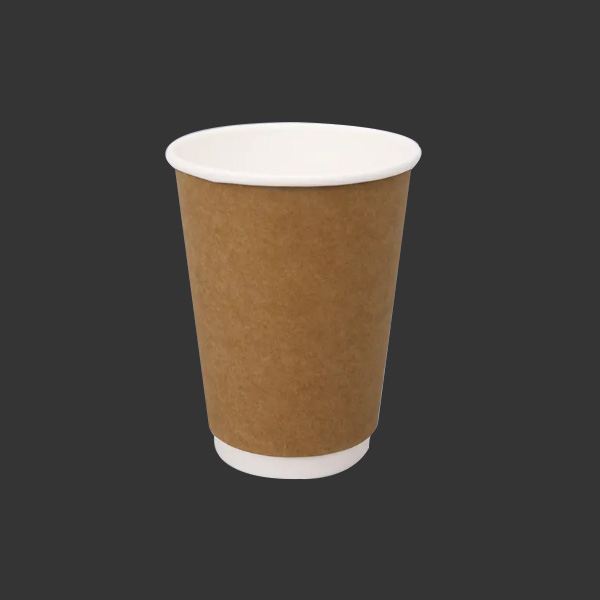 10oz waterproof Coating Double Wall Kraft Coffee Cups