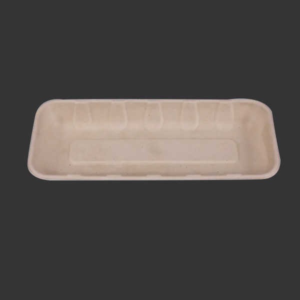 10.1*4.4'' Biodegradable Sugarcane Bagasse Long Trays
