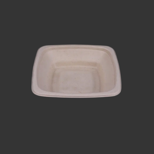 16oz Biodegradable Sugarcane Bagasse Square Bowls