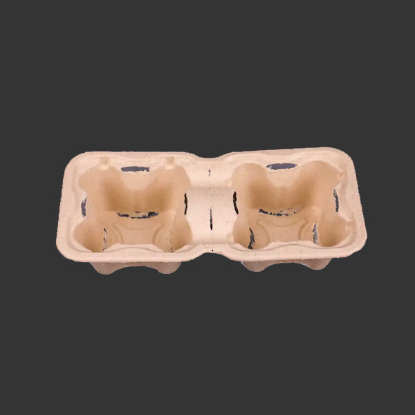 Biodegradable Sugarcane Bagasse 1*2 Cup Carriers
