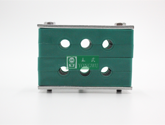 双螺栓多排轻型塑料管夹