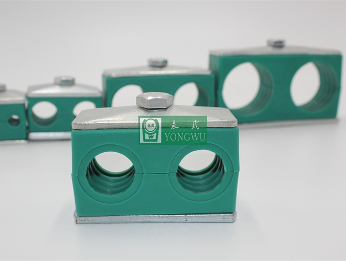 双联单螺栓管夹